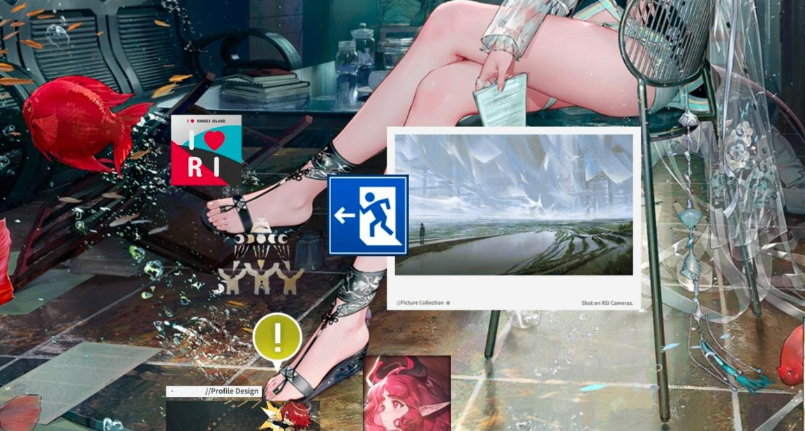 明日方舟的名片新功能，被粥吧老哥给玩坏了？