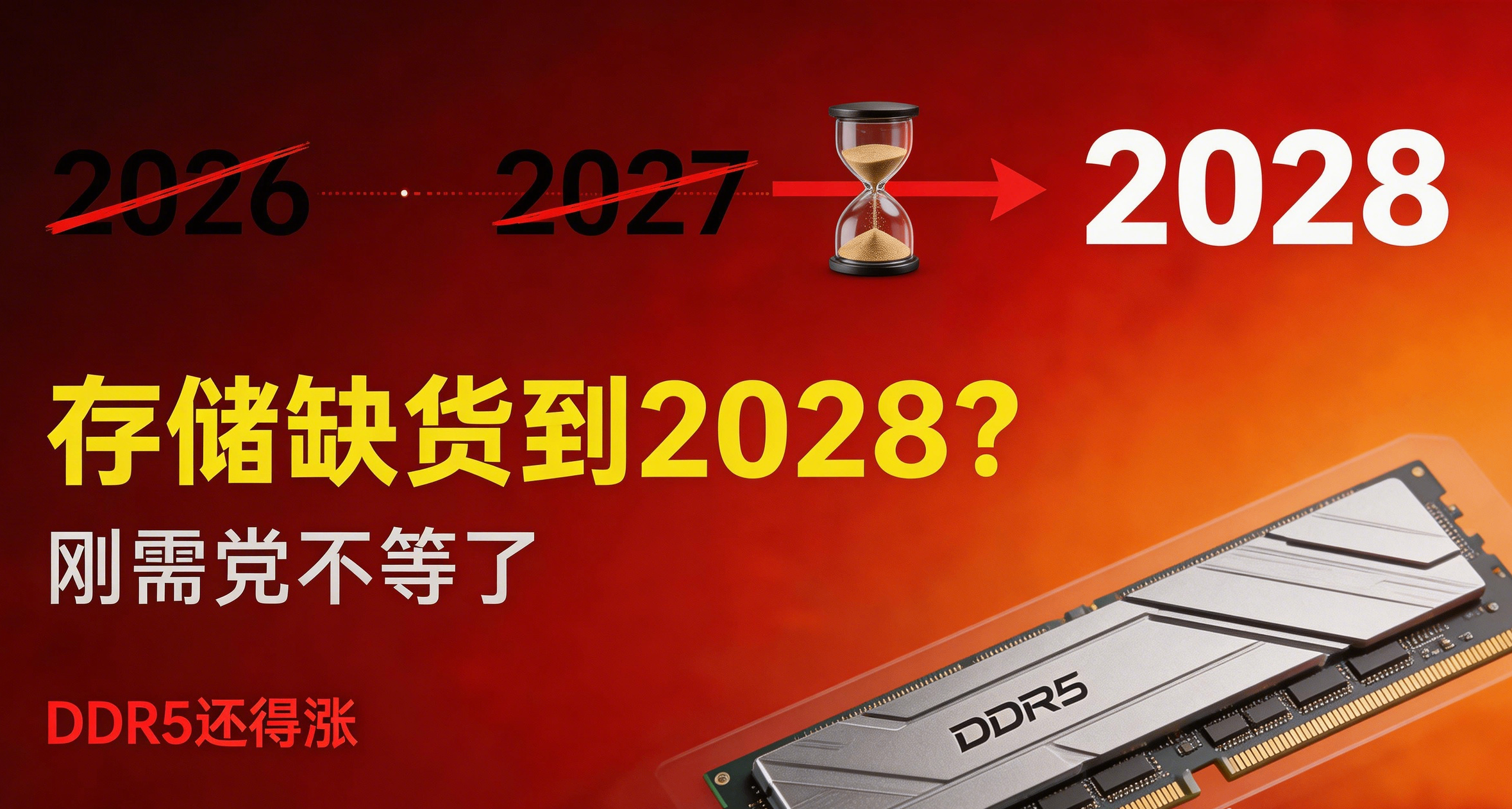 存儲缺貨要持續到2028年？三星SK海力士這回學聰明瞭