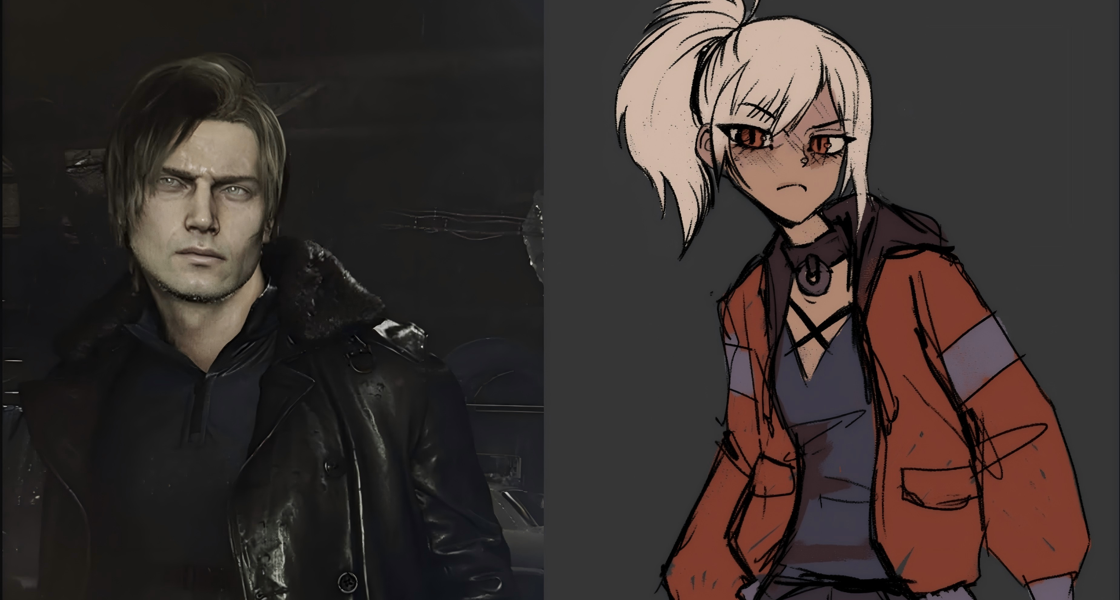 小姐姐迷上了莱昂大叔，那就在游戏里也给她搞个一样拽的POSE！