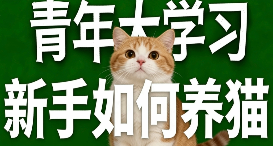 青年大学习·新手如何养猫