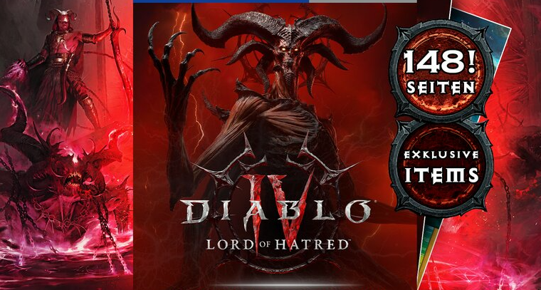 在欧洲的玩家有福！独家148页《暗黑4：憎恨之王》游戏攻略手册。