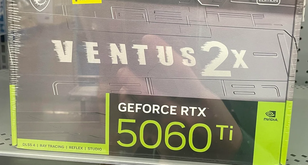 【快訊】幸運兒在沃爾瑪以80美元購得RTX 5060 Ti顯卡