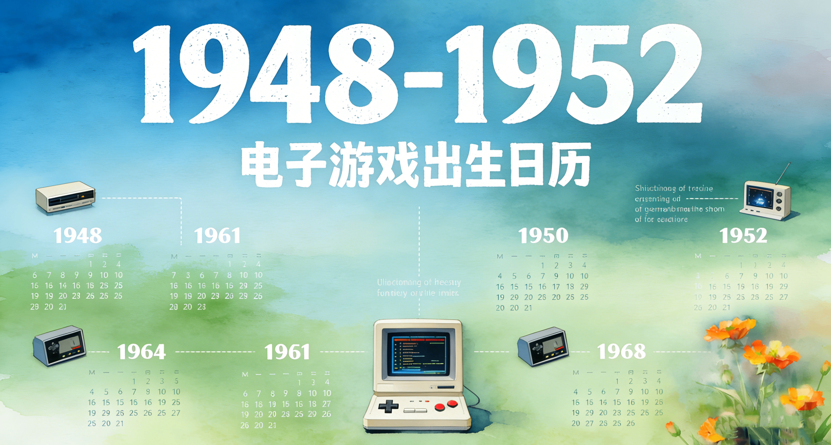电子游戏出生日历——1948-1952年的游戏