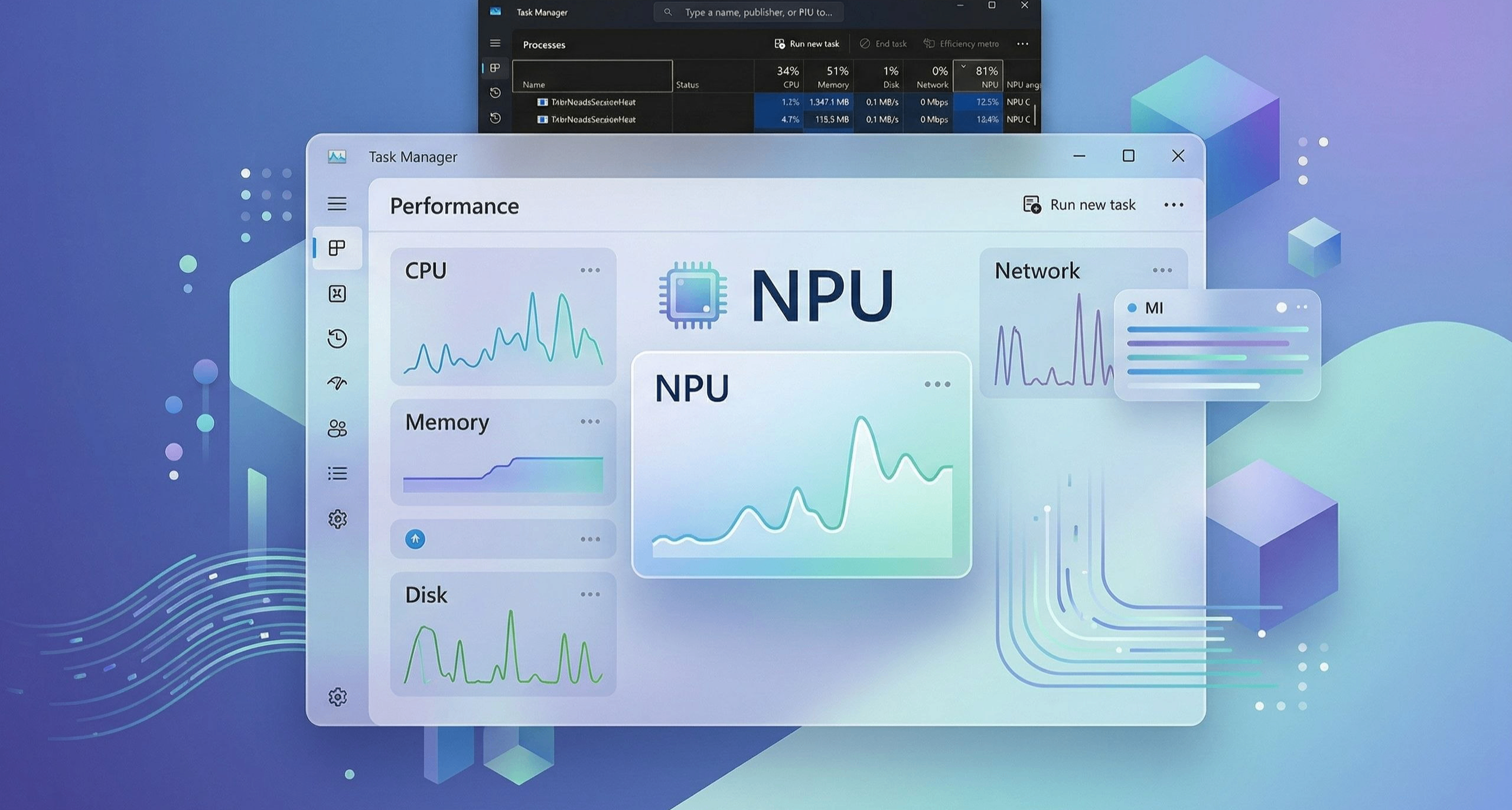 📱 Windows 11 任务管理器升级 NPU 监控功能
