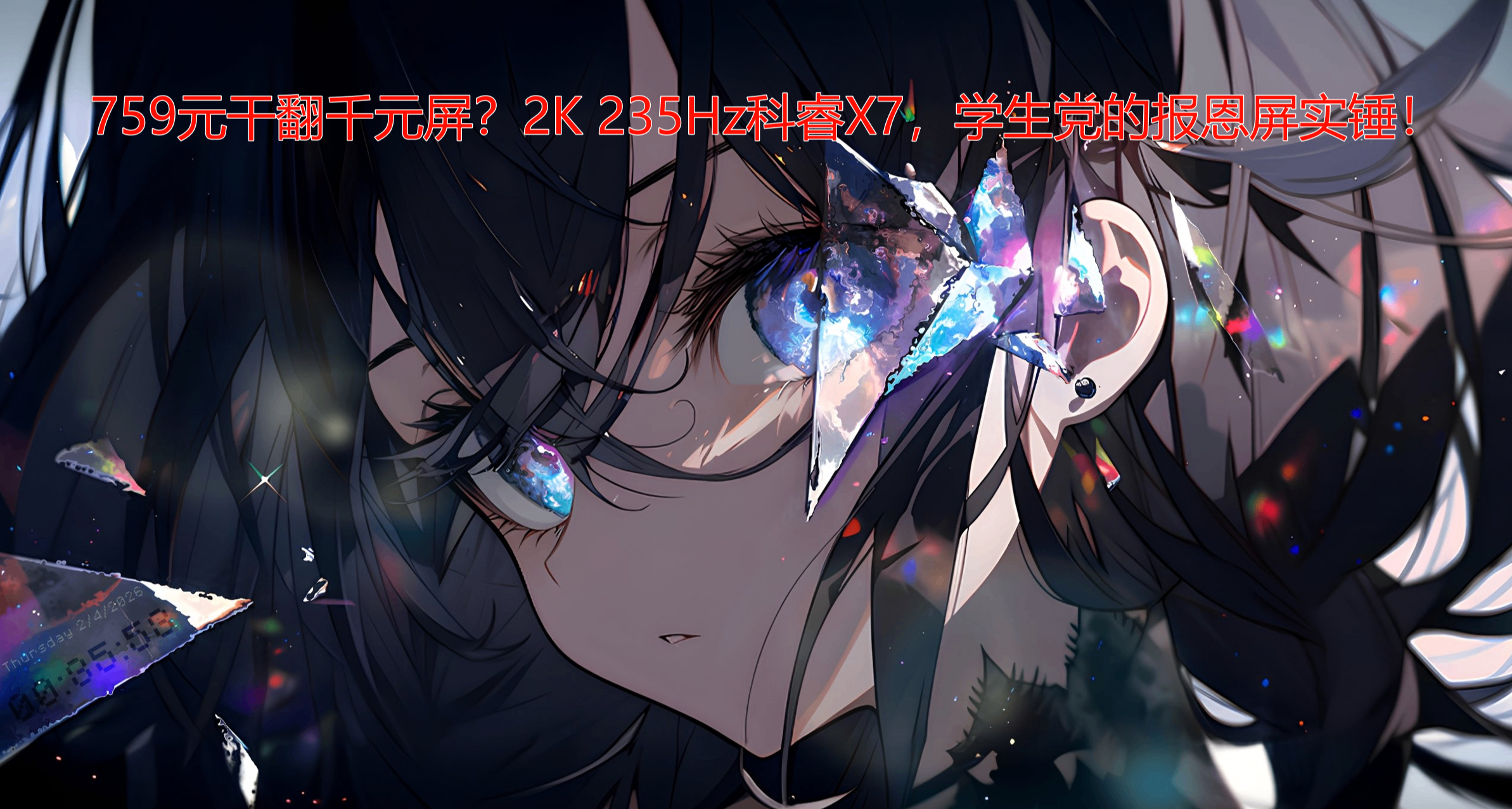 759元幹翻千元屏？2K 235Hz科睿X7，學生黨的報恩屏實錘！