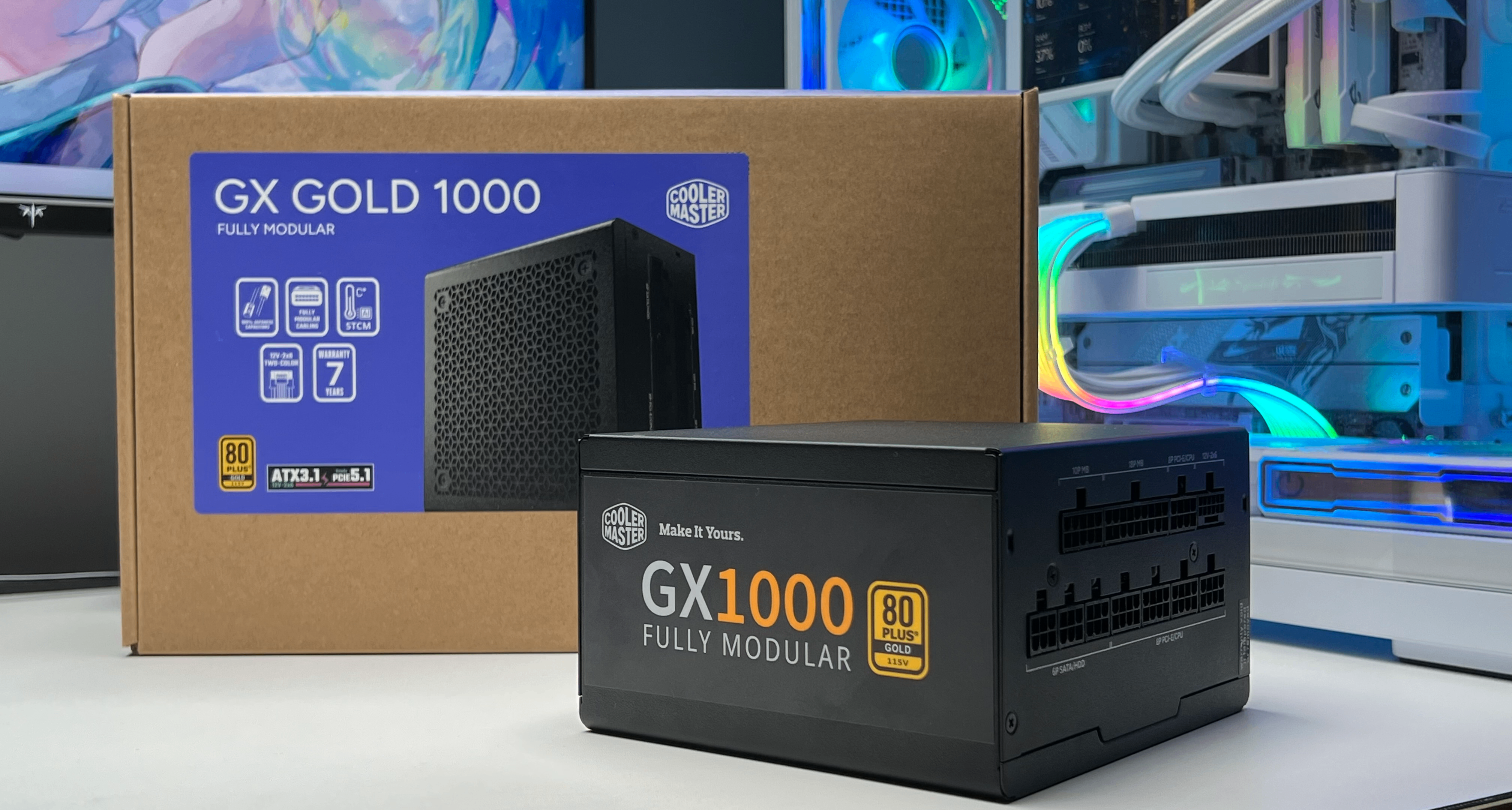 内存降价想装机？酷冷至尊GX GOLD 1000W：亲民价位全桥金牌方案