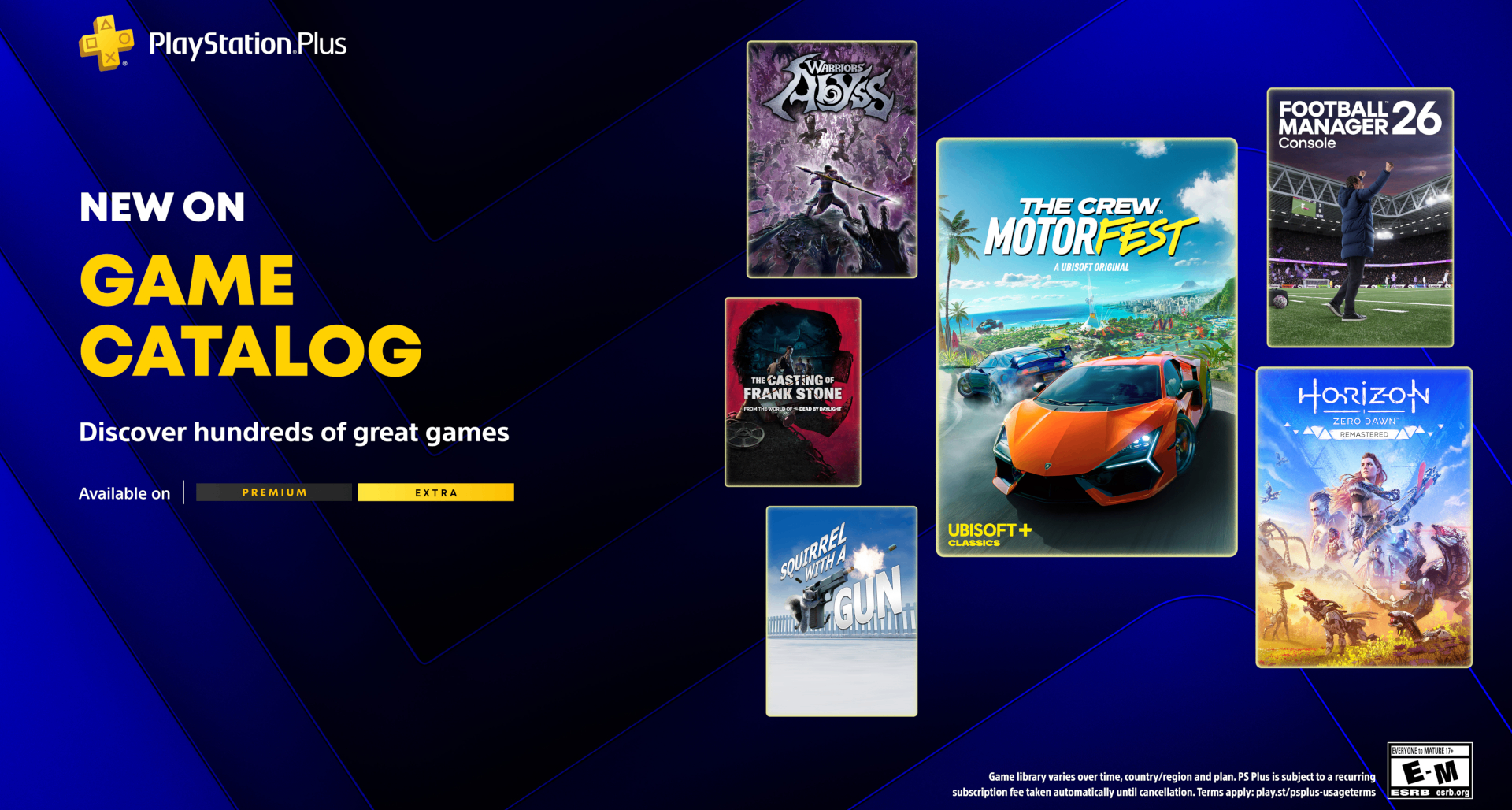 4月PS+二三档游戏阵容公布：《飙酷车神：轰鸣盛典》领衔入库