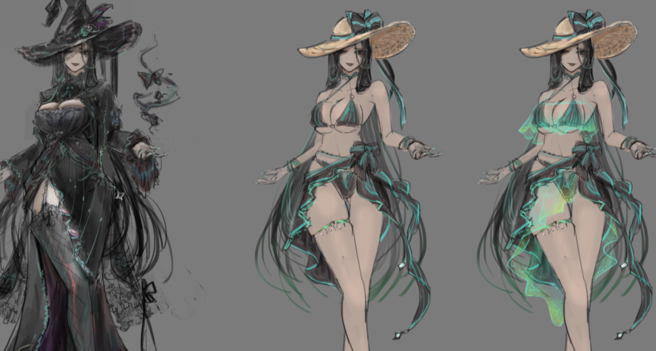 納尼 這個邪魅哥特魔法女老師的泳裝居然長這樣