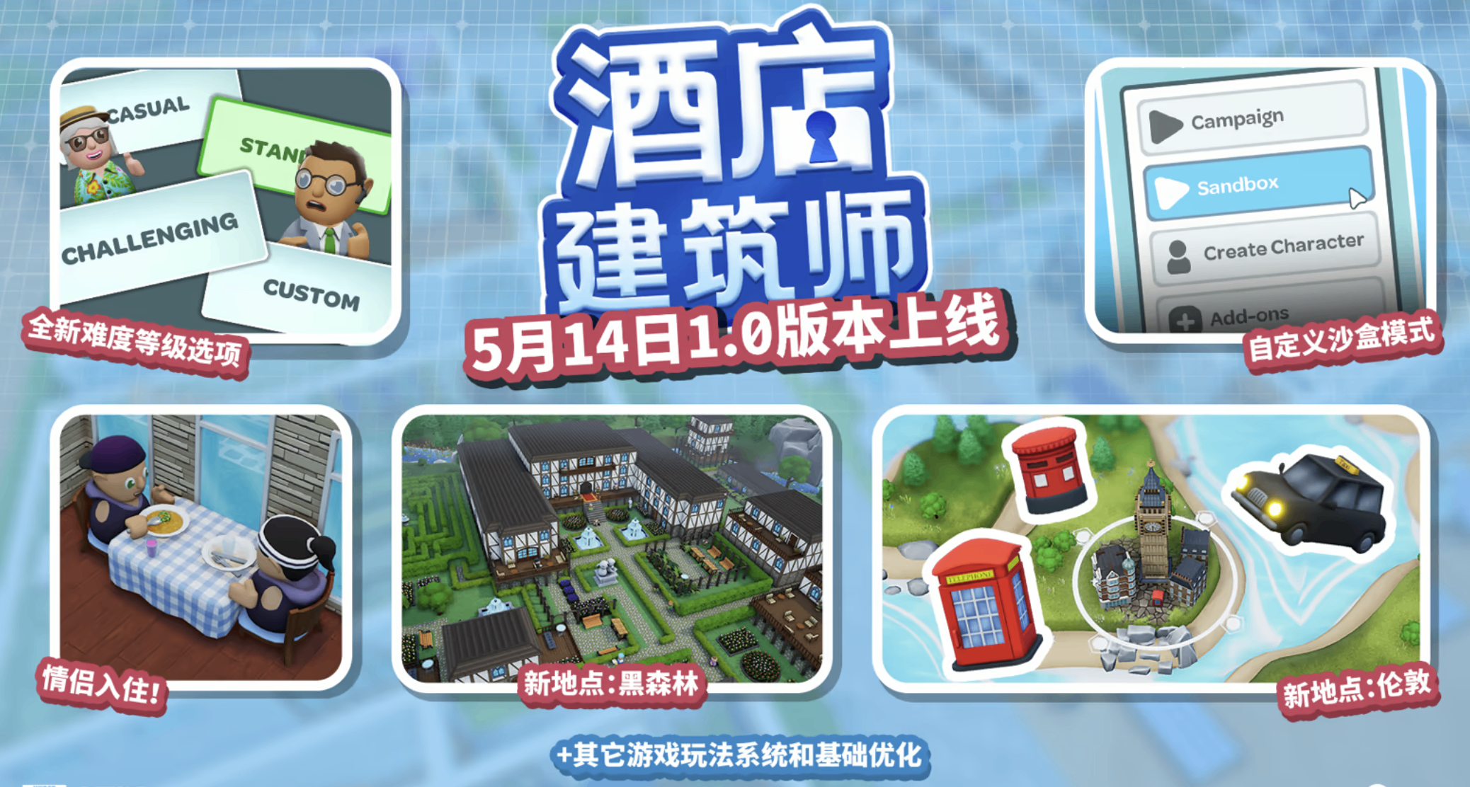 94%好评+首发78折！《酒店建筑师》确认正式版将于5月14日上线