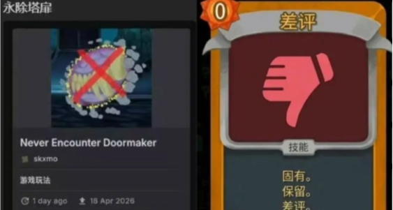 一扇门，怎么让一个游戏多了近两万条差评