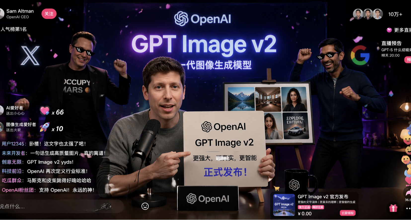 殺死比賽：GPT-Image-v2 正式發佈！