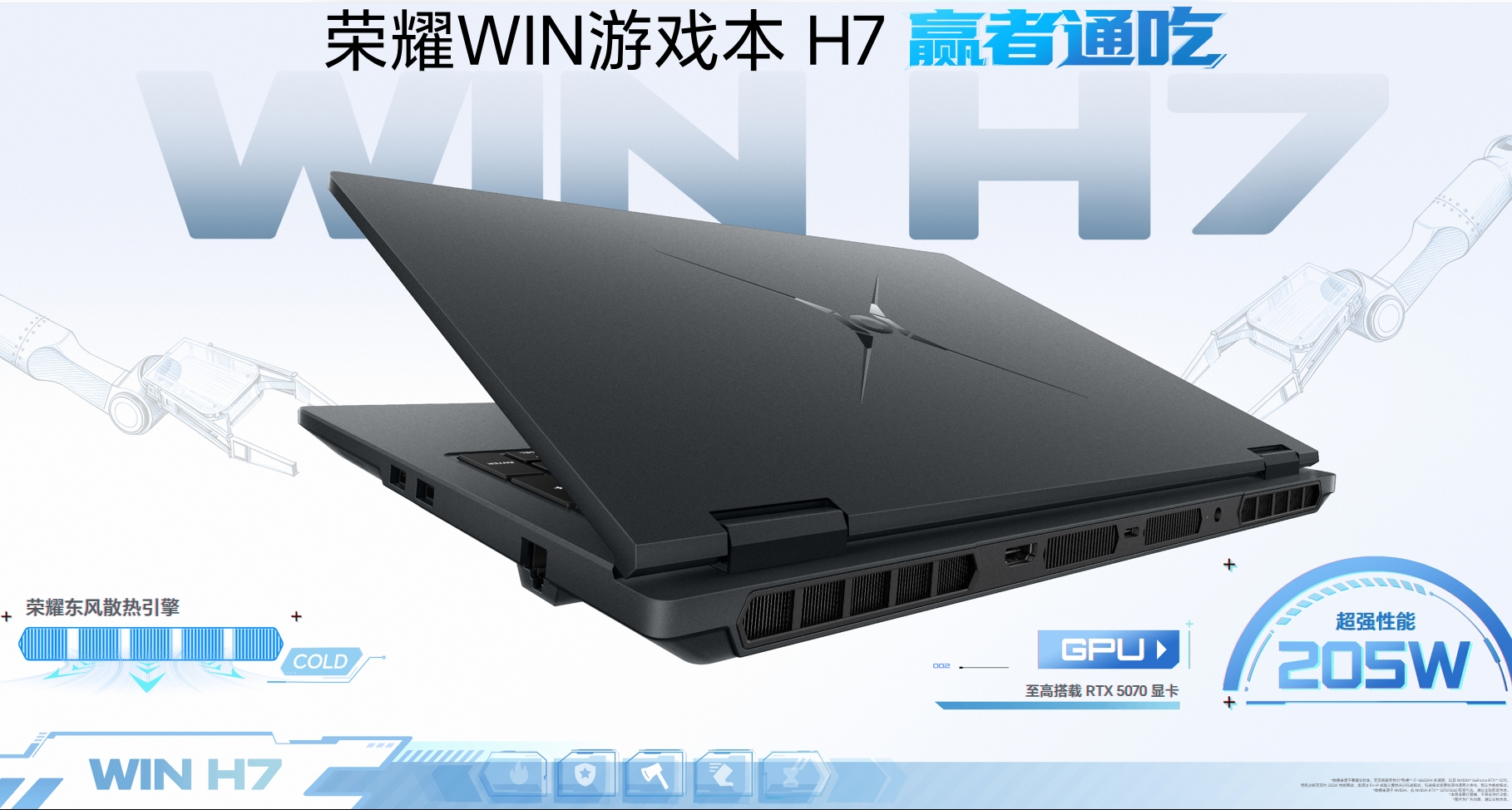 榮耀 Win 遊戲本H7發佈：14650HX+5060，首發國補7819元
