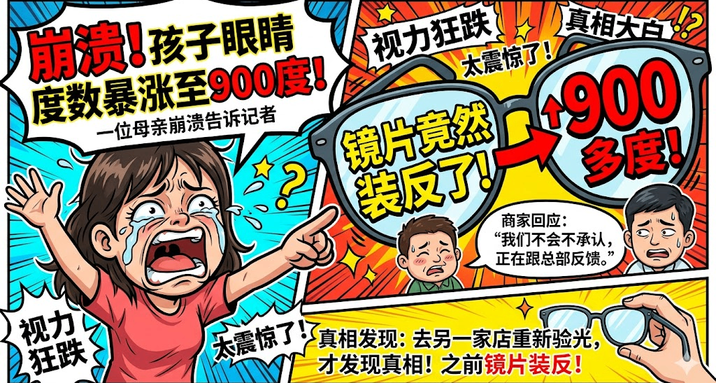 鏡片反裝，竟然致度數暴漲