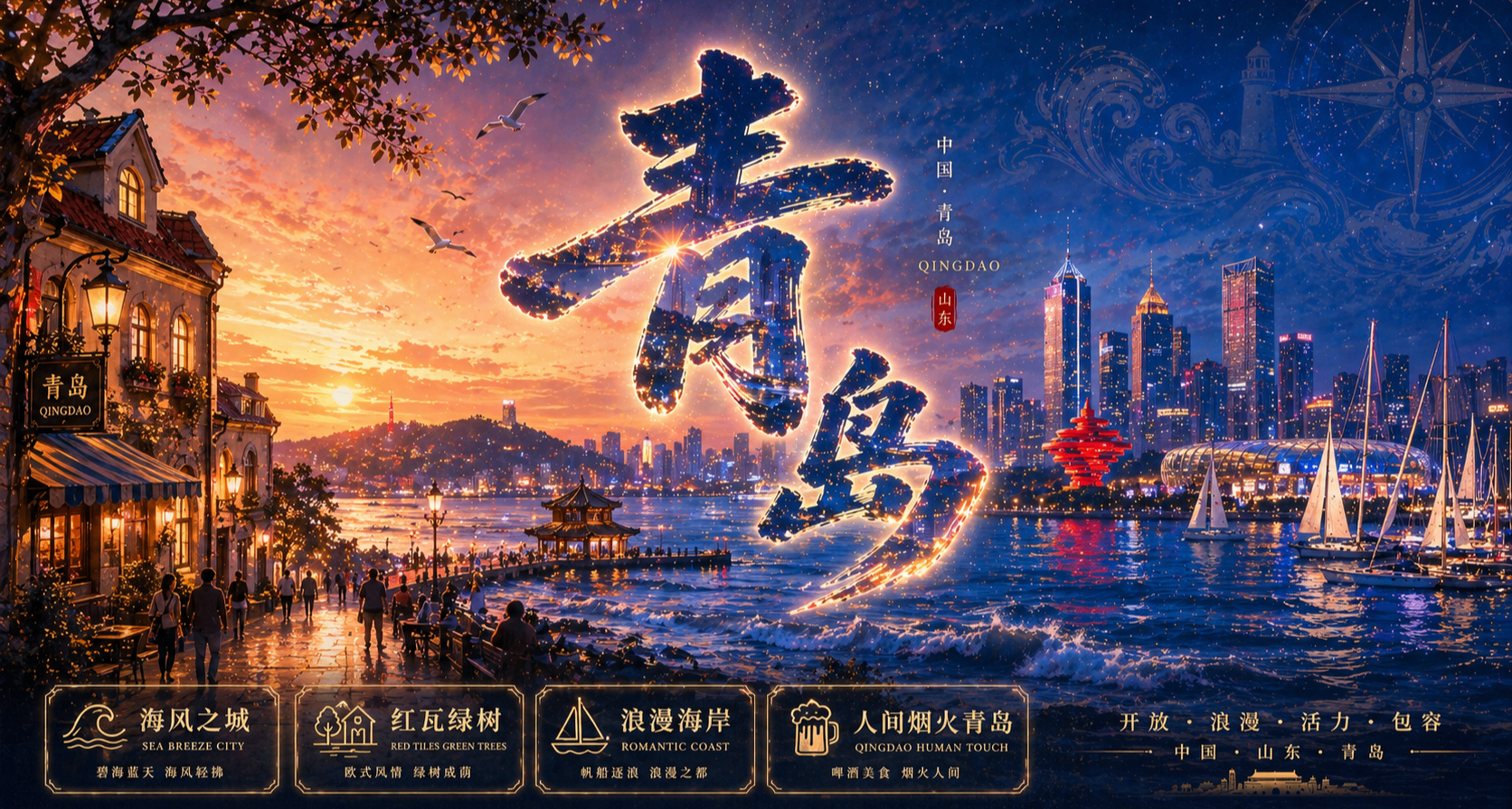 用GPTimage2.0大模型製作了城市宣傳海報（附提示詞）