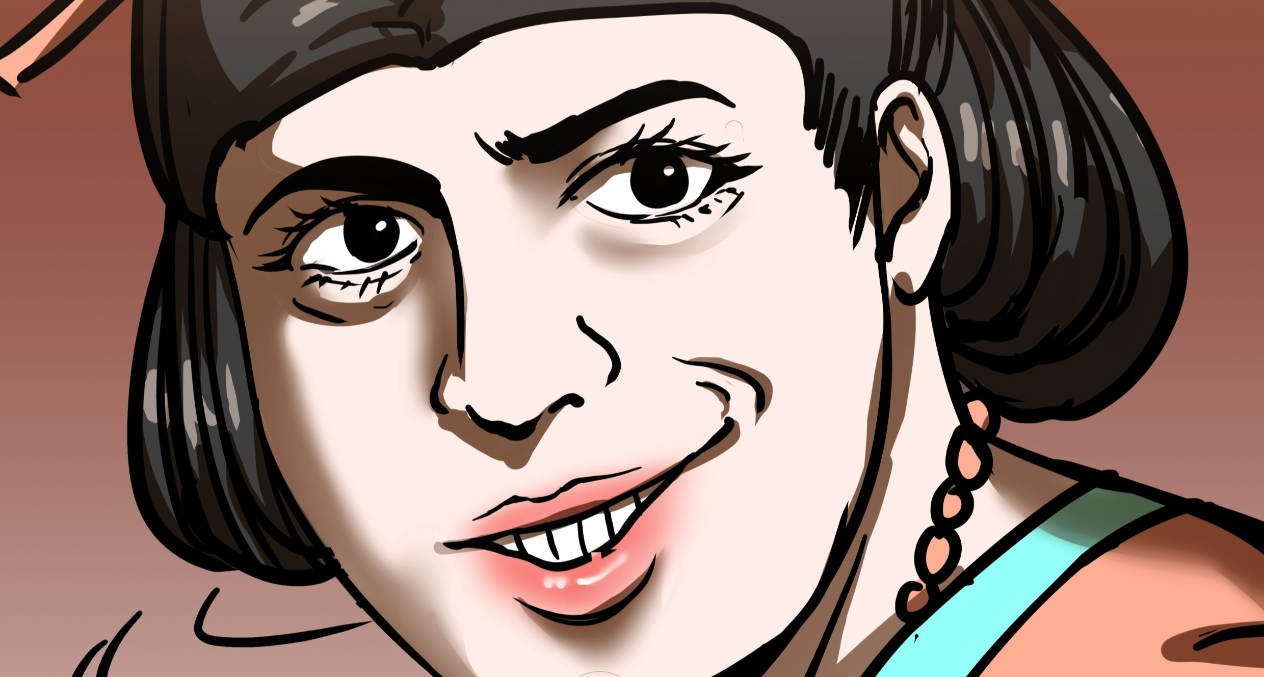 回眸一笑百媚生！！！