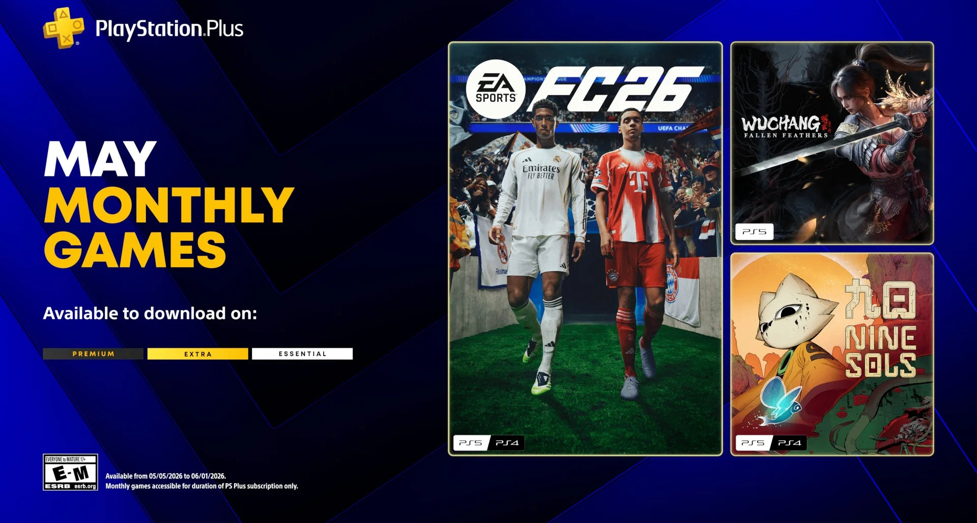 5月PS+會免遊戲公佈：《明末：淵虛之羽》入庫