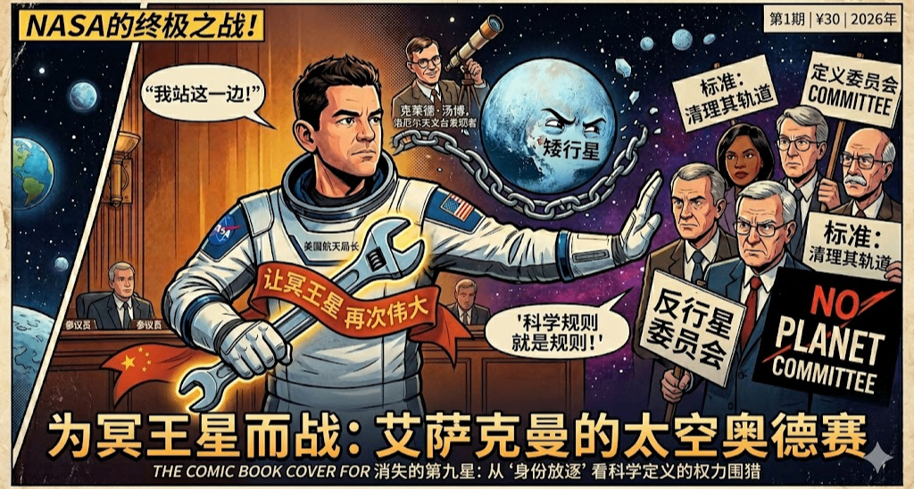 NASA局长贾里德·艾萨克曼公开力挺冥王星，拟提议恢复其行星地位