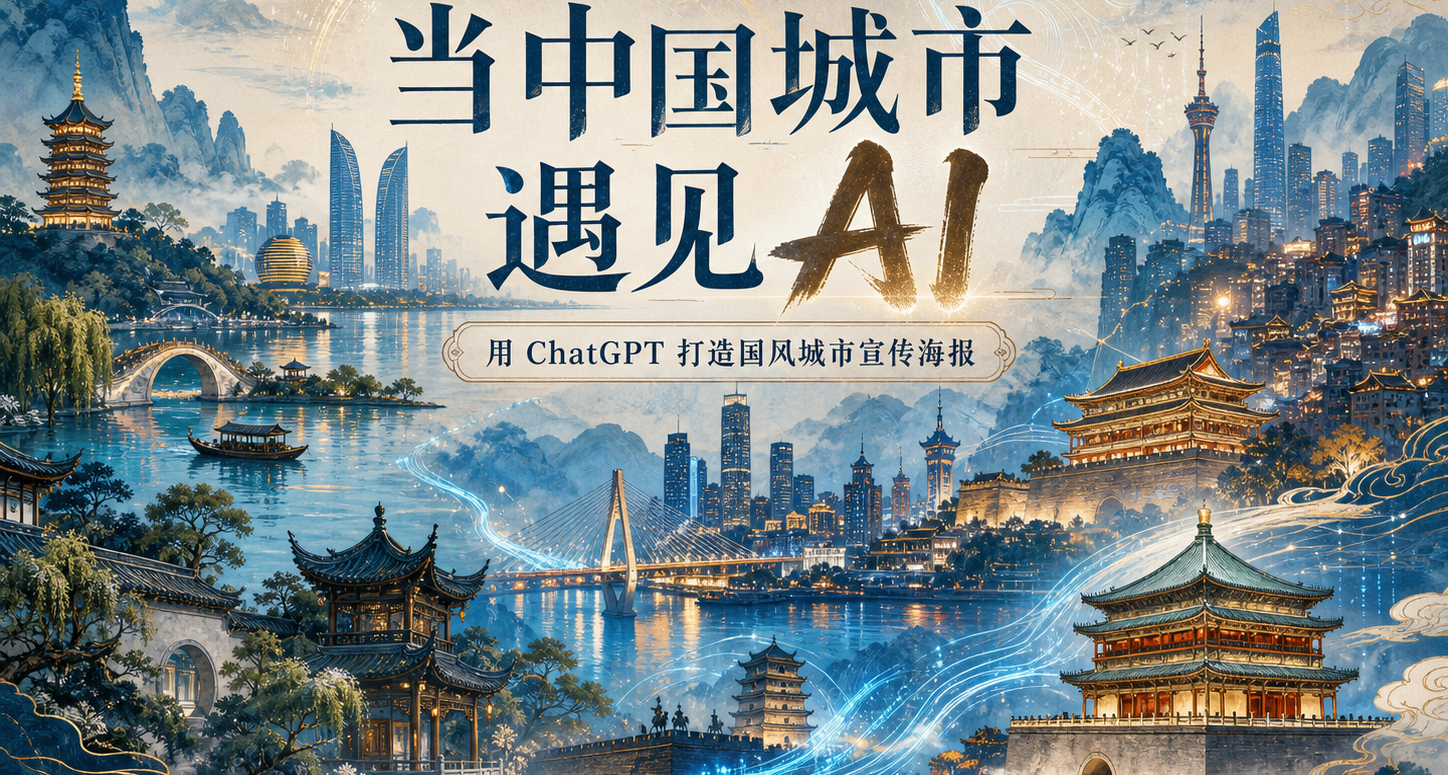 當中國城市遇見 AI：用 ChatGPT 打造國風城市宣傳海報