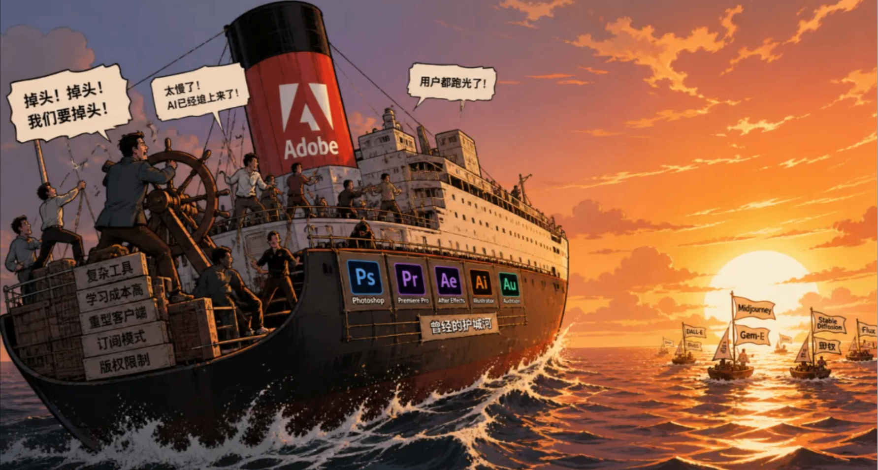 Adobe，怎麼突然就不行了...