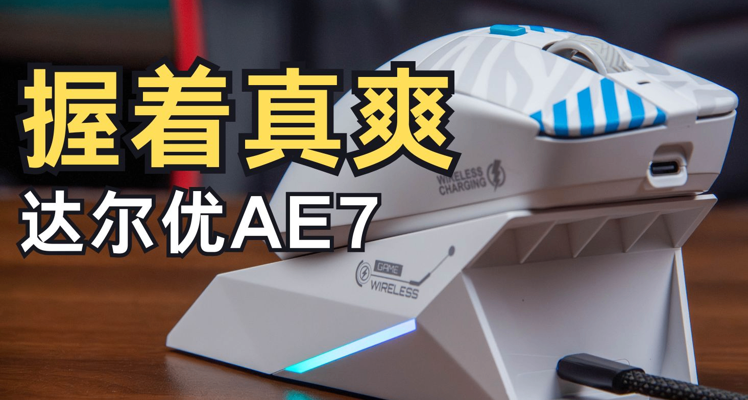 529元，差一點的完全體，但握持手感真的強！|達爾優AE7