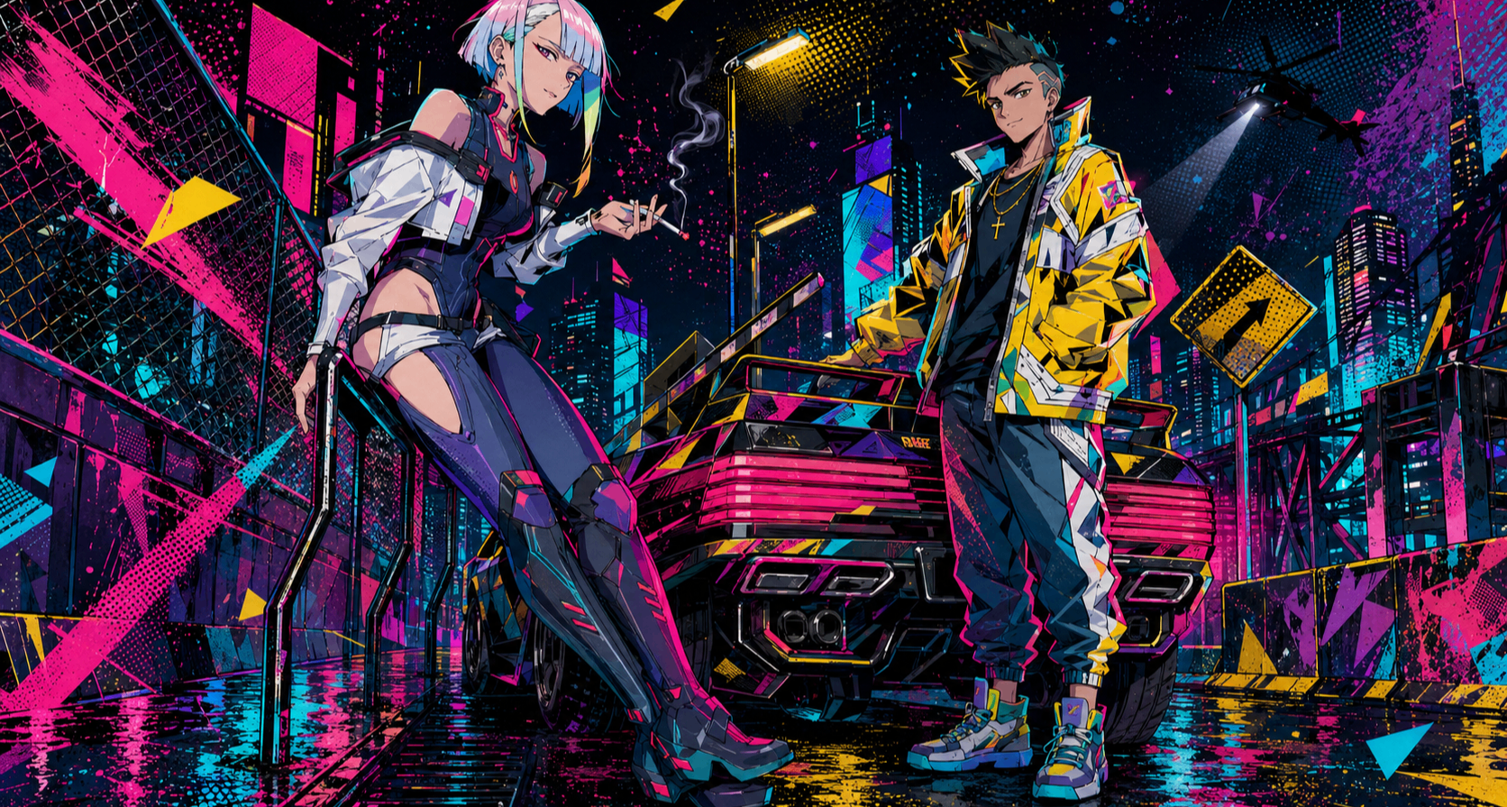當《賽博朋克2077》遇上波普街頭美學：夜之城的另一種視覺語言
