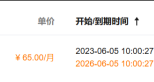 三年前買的雲服務器，落寞了