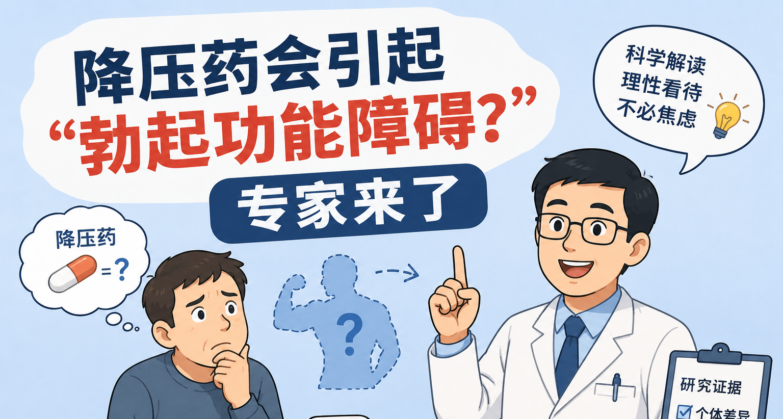 降壓藥會引起“勃起功能障礙？”，專家來了