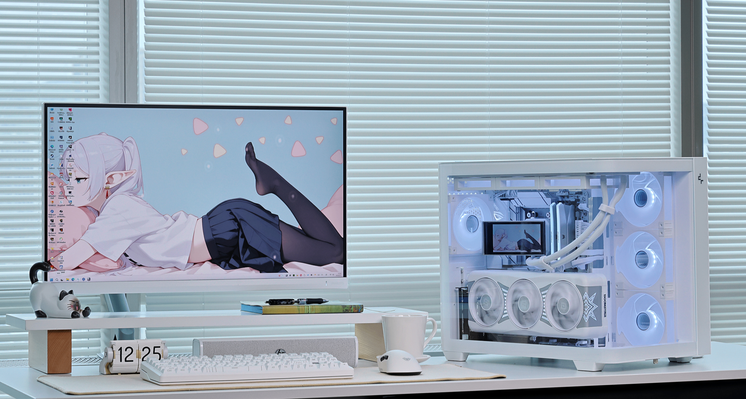 終於降價了，裝機正當時：9850X3D+5080星曜+九州風神曲面海景房