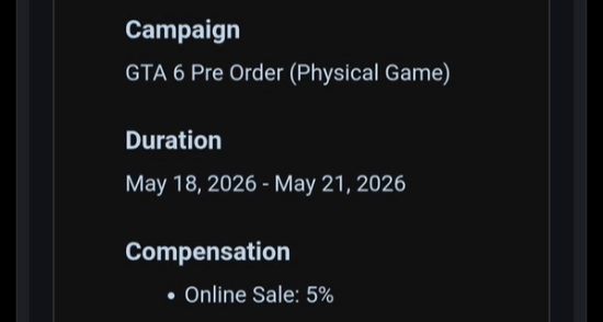 bestbuy郵件稱gta6預購5/18開啓