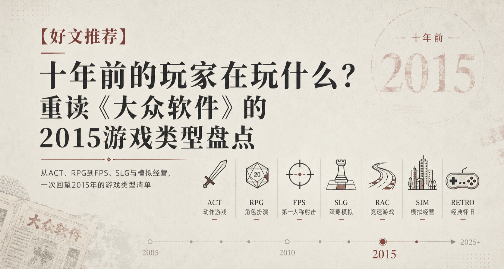 十年前的玩家在玩什麼？重讀《大衆軟件》的2015遊戲類型盤點