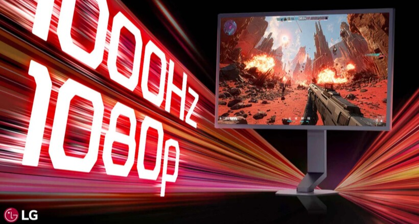 LG 公布全球首款 1000 Hz 1080p 游戏显示器