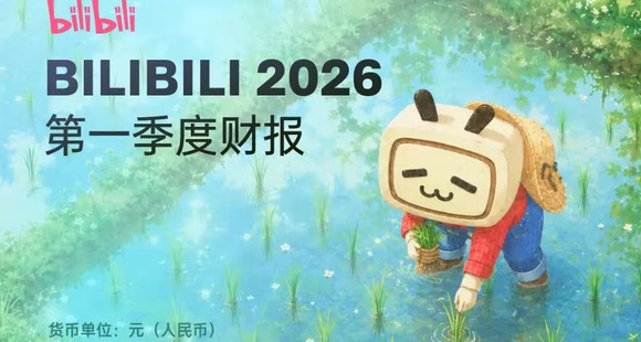 用户时长创历史新高！B站2026 年Q1营收同比大涨 62%，盈利5.9亿