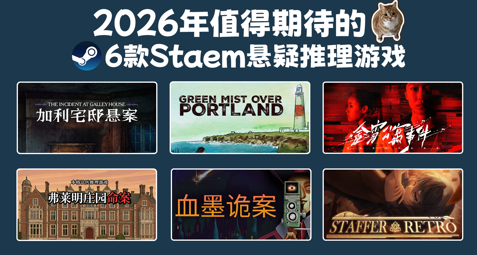 2026年值得期待的 6款Steam懸疑推理遊戲