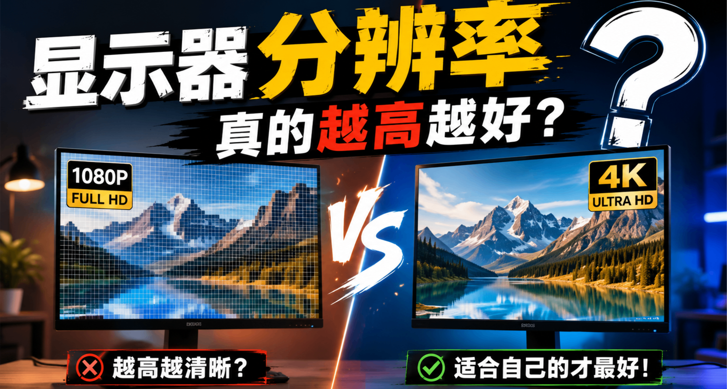 顯示器分辨率真的越高越好？越高越清晰嗎？