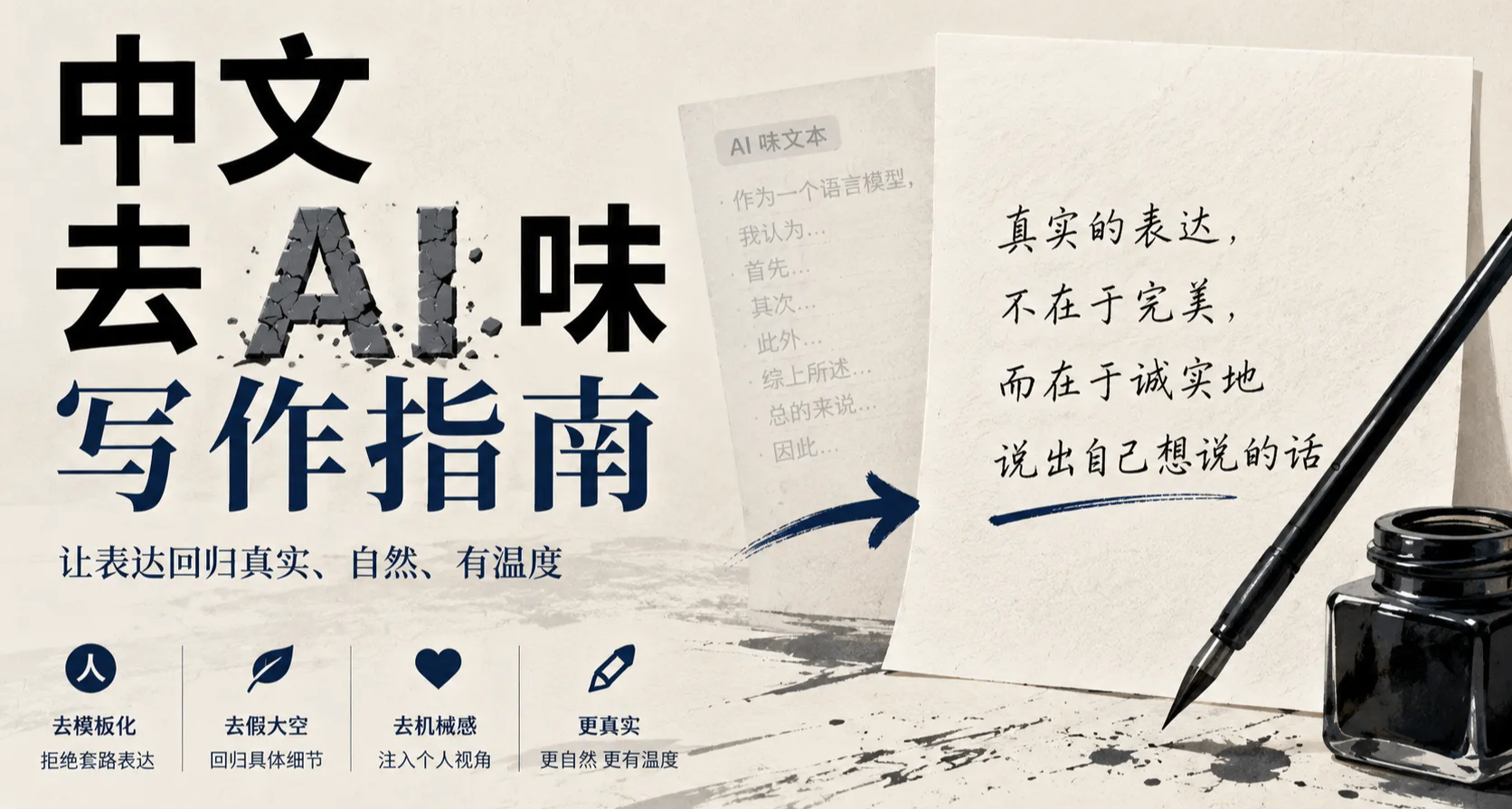 中文去 AI 味写作指南