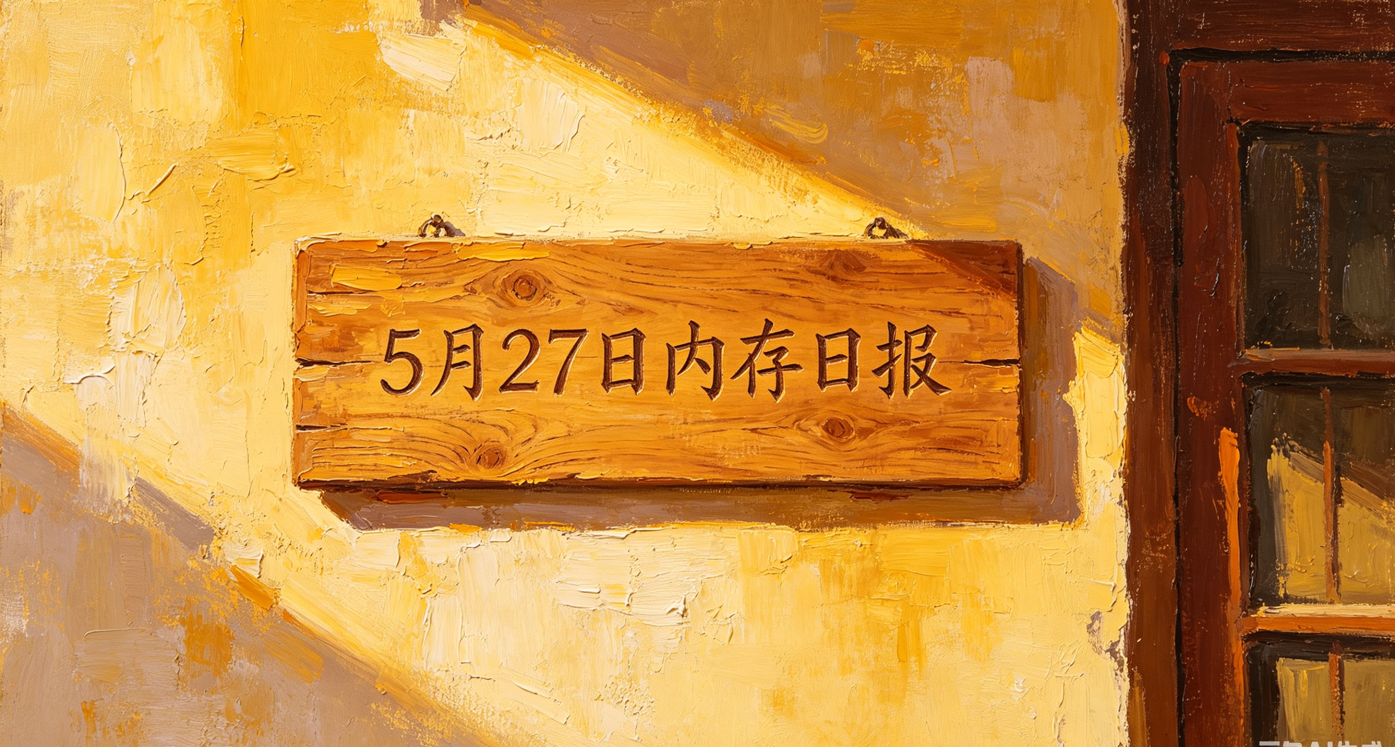 D5内存降价了丨5月27日内存日报