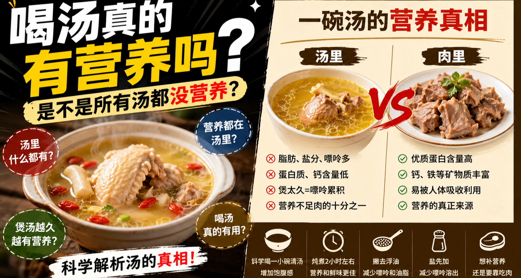 喝湯真的有營養嗎？是不是所有湯都沒營養？