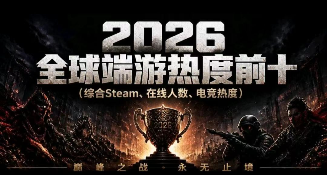 🔥2026全球端遊熱度前十榜單🔥