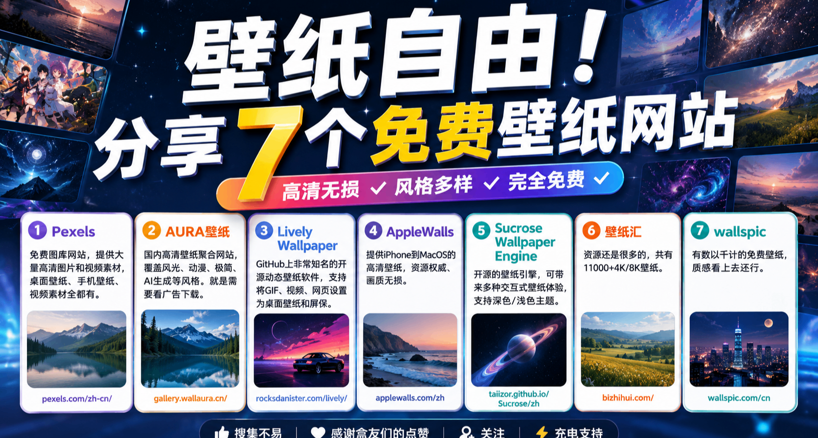 壁紙自由！分享7個免費壁紙網站