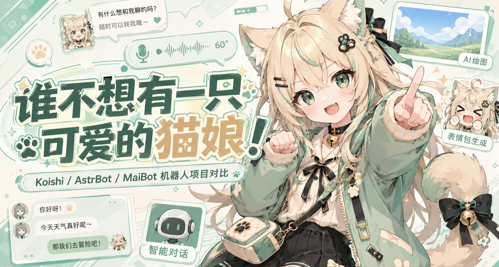 誰不想擁有一隻可愛的貓娘呢！——關於貓娘機器人如何選擇