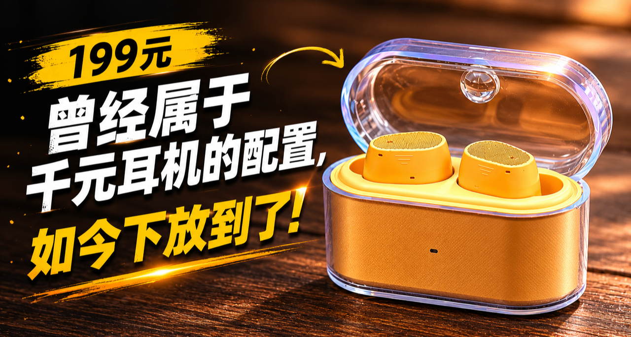 曾經屬於千元耳機的配置，如今下放到了199元|水月雨 布丁