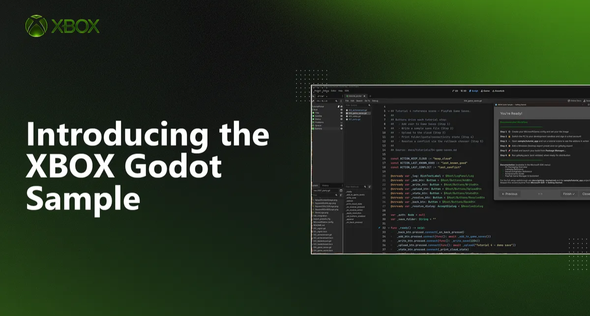 微软 Xbox 推出全新开发工具，助力 Godot 引擎独立开发者