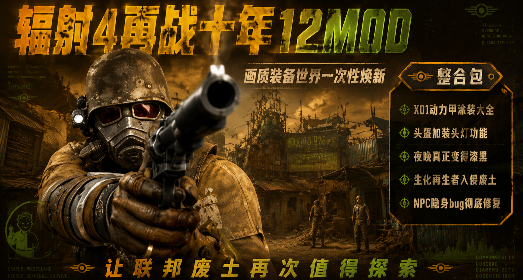 🔥《輻射4》還能再戰十年！這12個MOD讓你的廢土之旅煥然一新