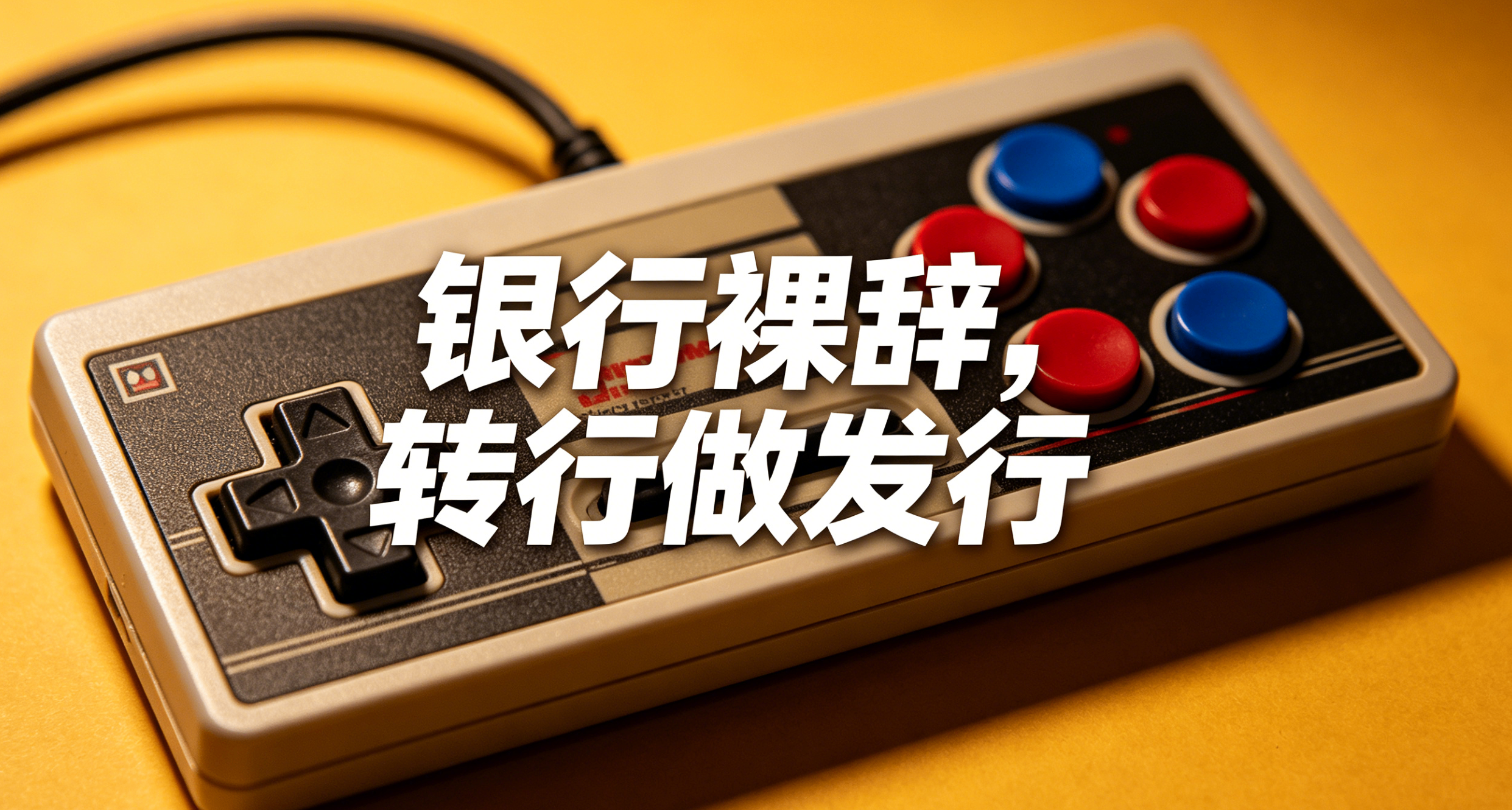 从银行裸辞，毅然转行做了游戏发行。
