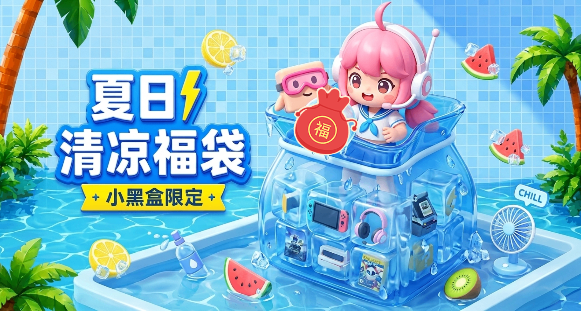 【6.6】黑盒清凉福袋下午2点开启，欧皇花落谁家？