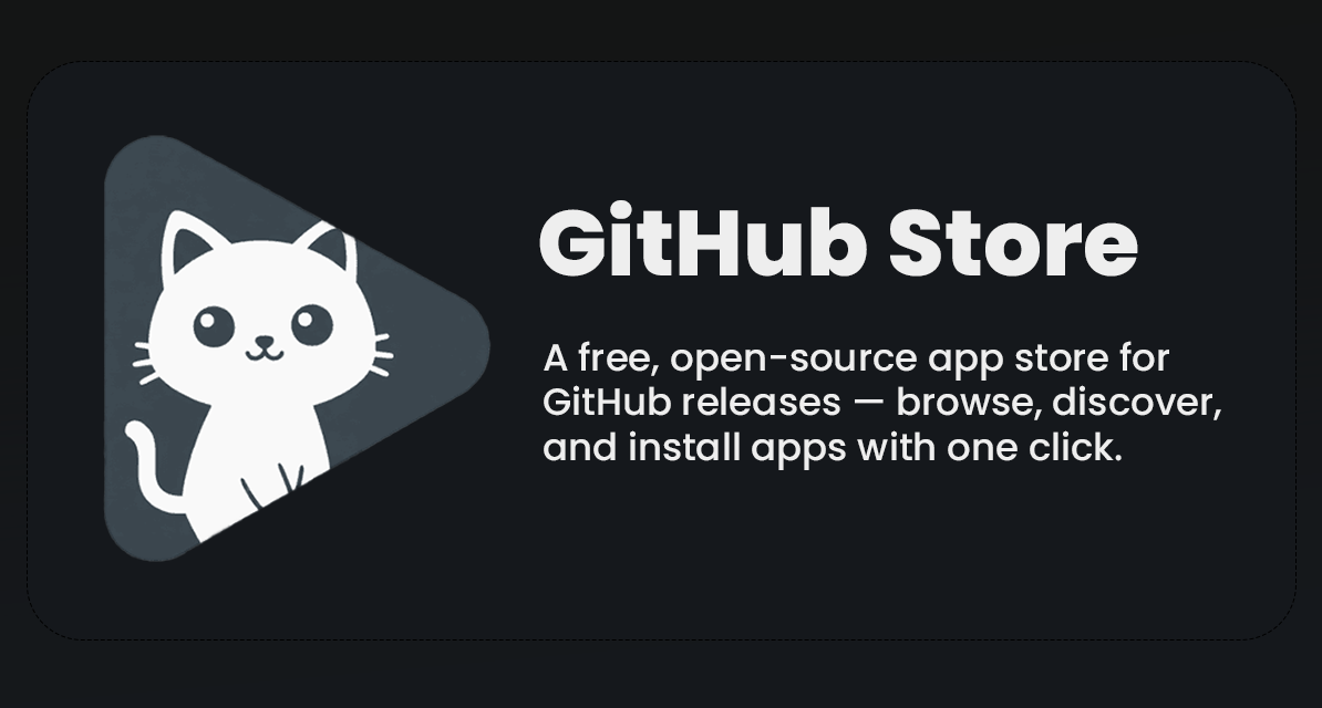 一键安装各种开源工具！把 GitHub 变应用商店