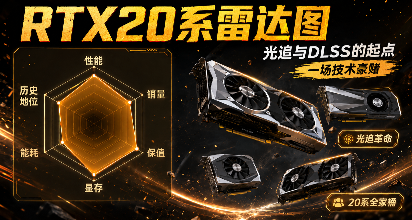 显卡史上最失败的豪赌却改变了整个游戏世界【20系列显卡雷达图】