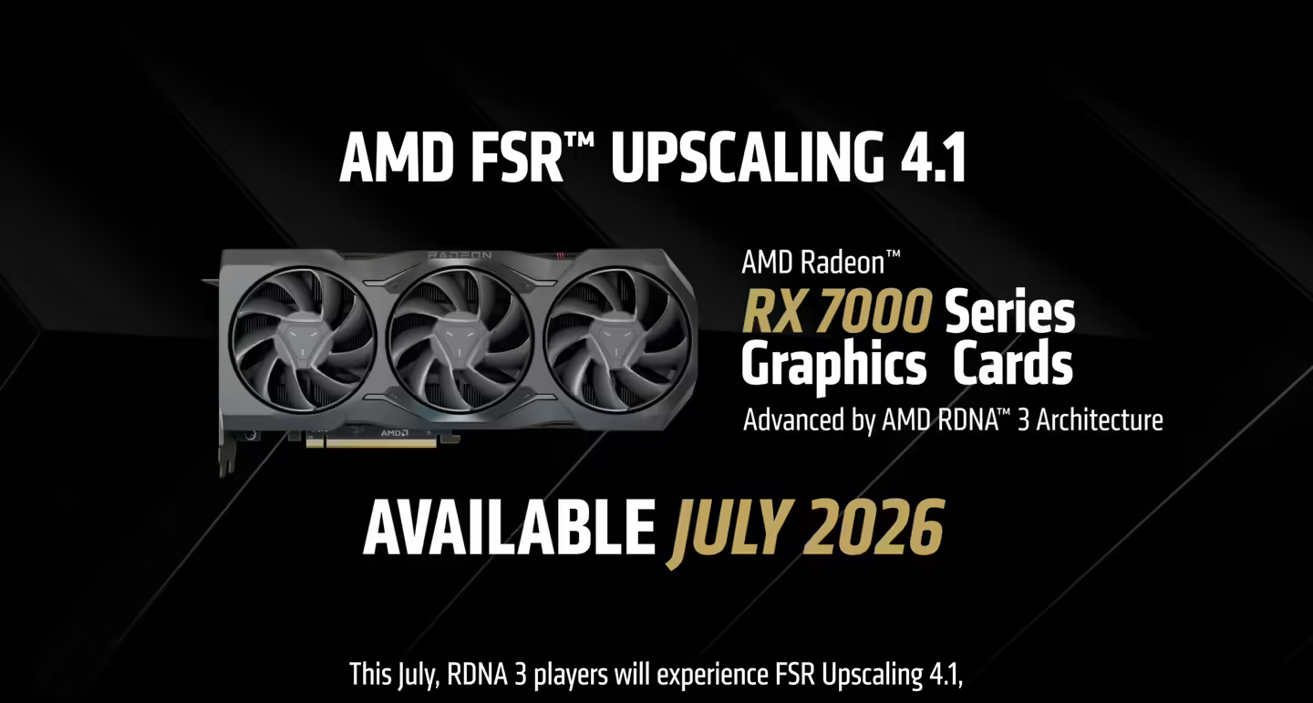 AMD详解FSR 4.1：RX 7000用INT8，RX 6000硬上流处理器，质量不降