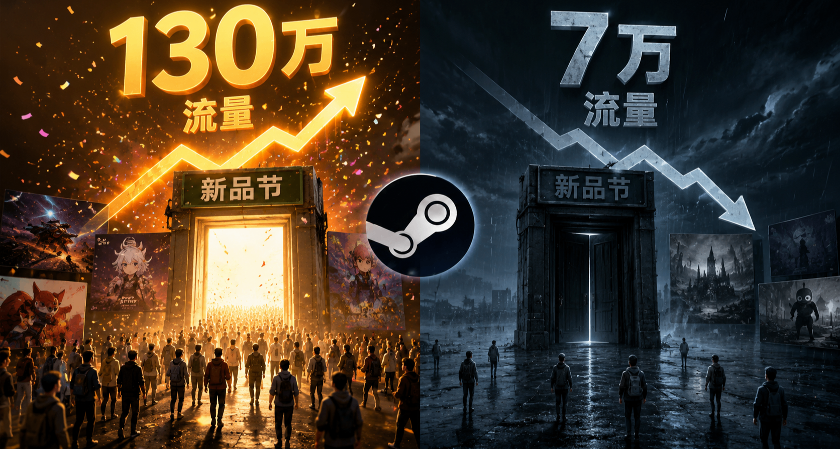 Steam新品節去年130萬流量，今年7萬！Steam到底變了什麼？