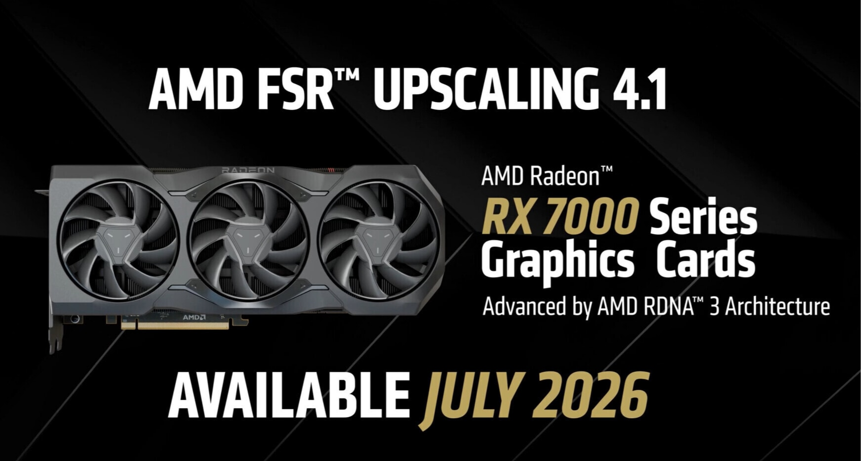 AMD發佈26.6.2驅動：FSR 4.1給到RX 7000顯卡！